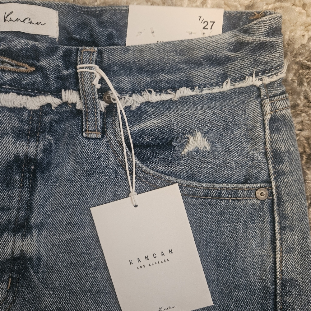 Kancan Sylvie Ultra High Rise 90's Boyfriend Jeans Size- 7/27 - Picture 9 of 9